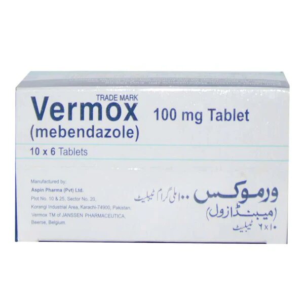 VERMOX 100 MG 10x6'S