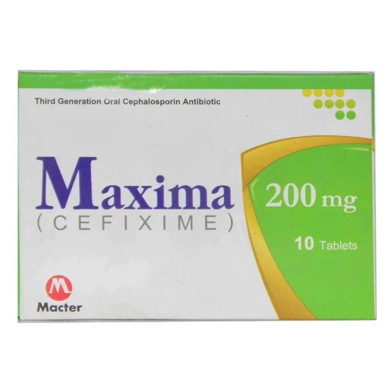 MAXIMA TAB 200 MG 10'S