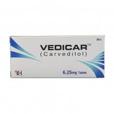 VEDICAR TAB 6.25 MG 3X10'S