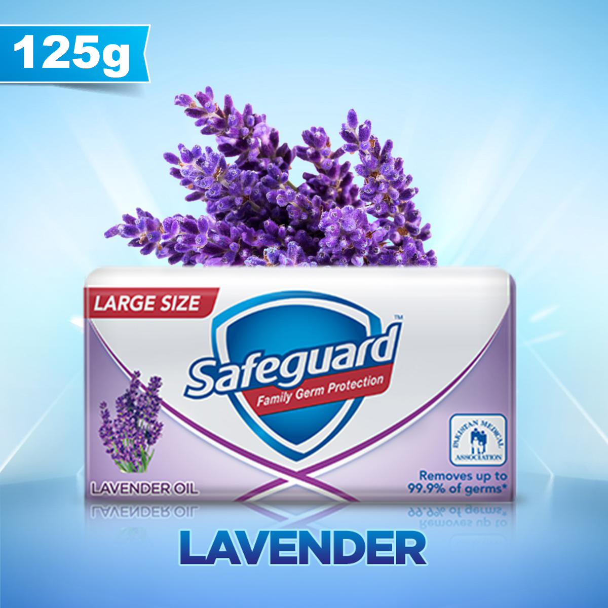 SAFEGUARD LAVENDER OIL SOAP 125GM