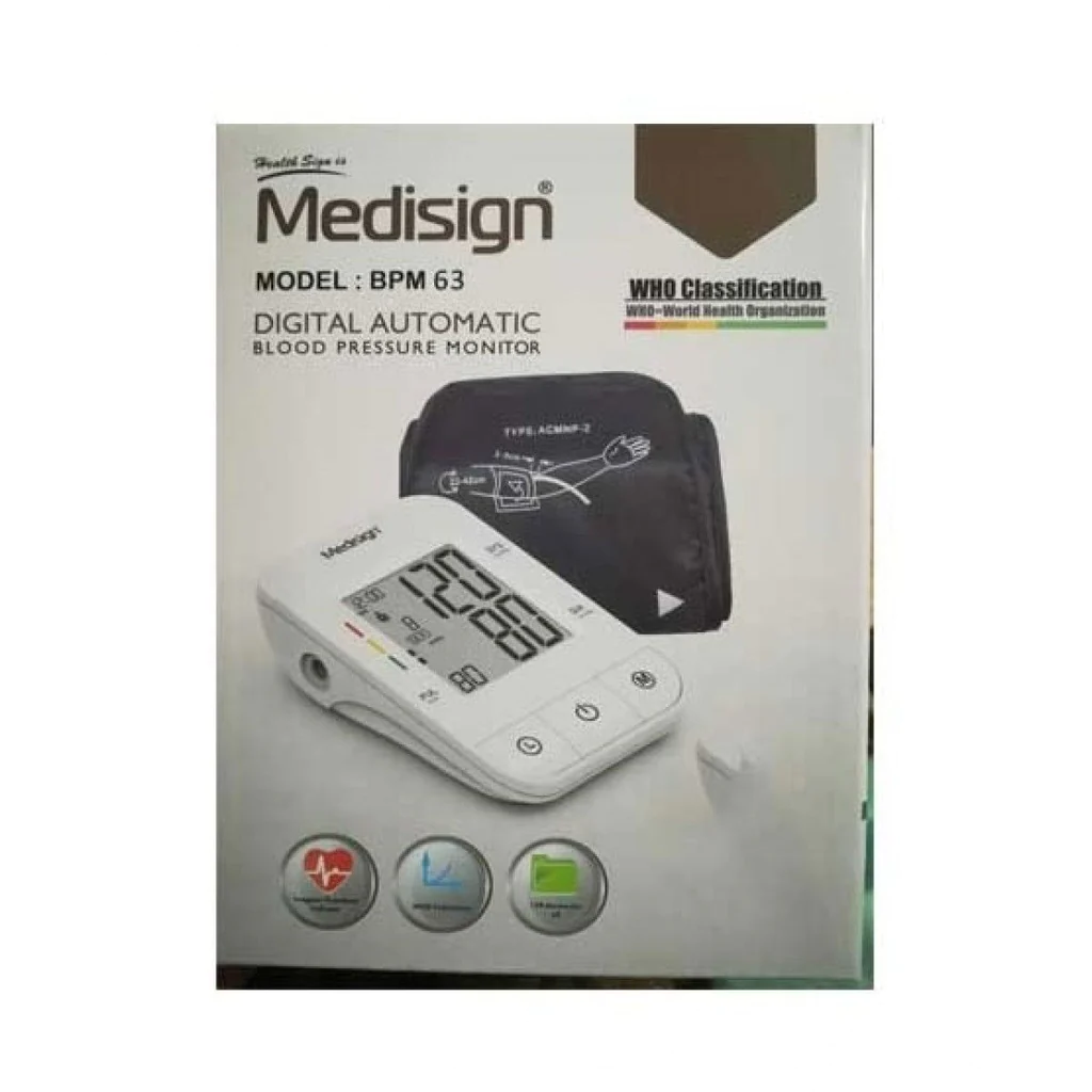 DIGITAL BLOOD PRESSURE MONITOR (ARM TYPE) BPM-63 MEDISIGN