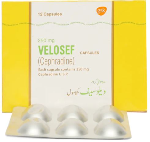 VELOSEF 250MG CAP 6x2