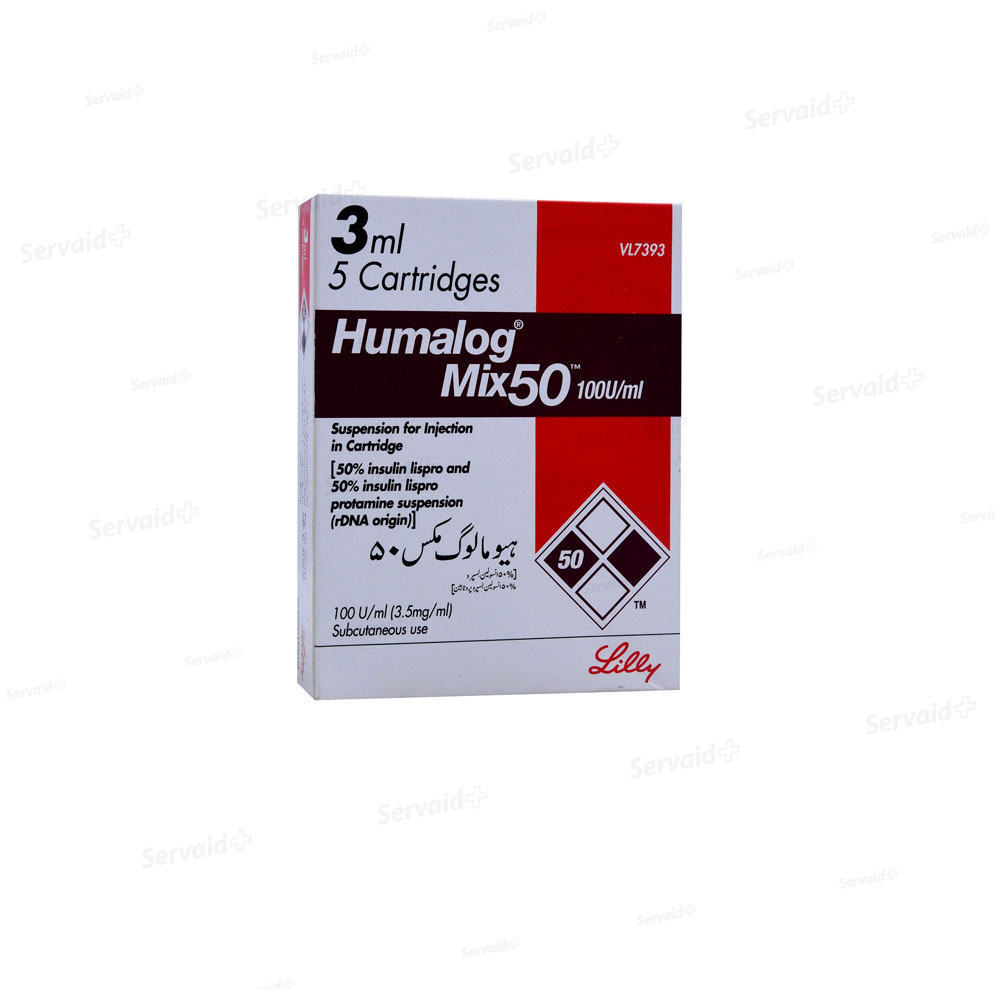 HUMALOG MIX 50 CARTIGES 1x5 100IU