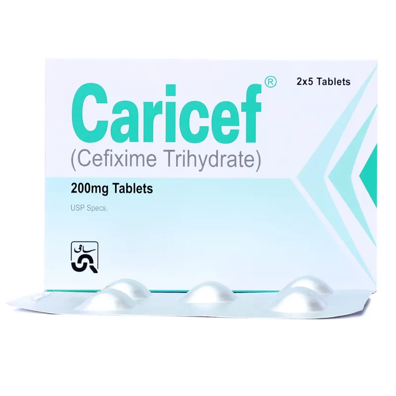 CARICEF TAB 200MG 5x2