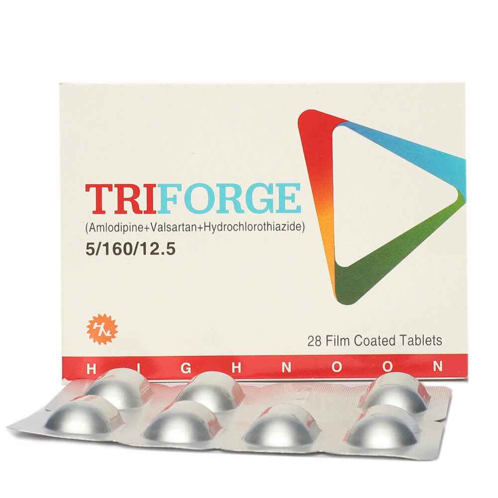 TRIFORGE 5/160/12.5 MG TAB 7x4'S