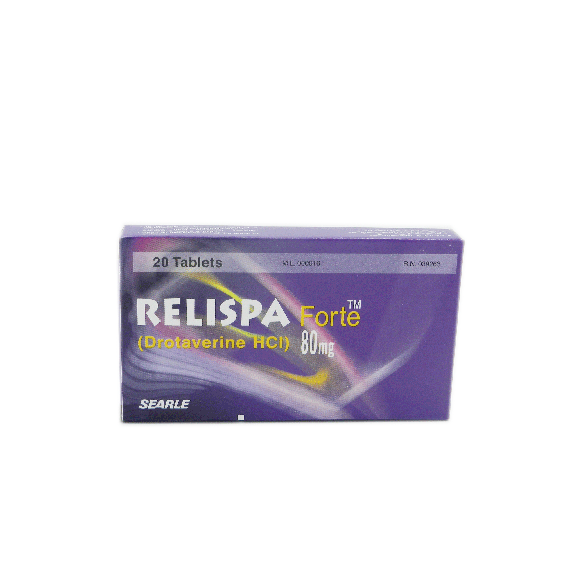 RELISPA TAB FORTE 80 MG 20'S