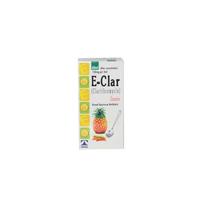 E-CLAR 125MG SUSP 60ML 1'S