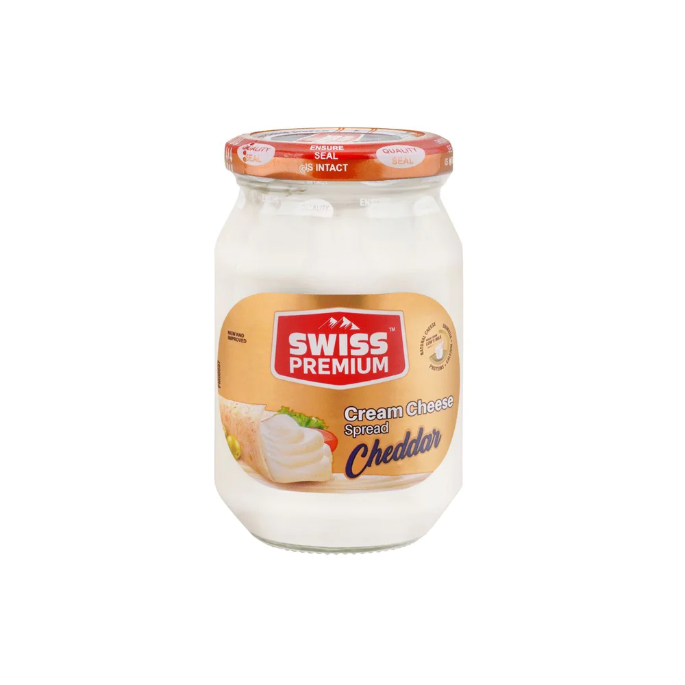 CREAM CHEESE SPREAD CHEDDAR 250G JAR