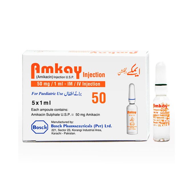 AMKAY 50MG INJ 5X1