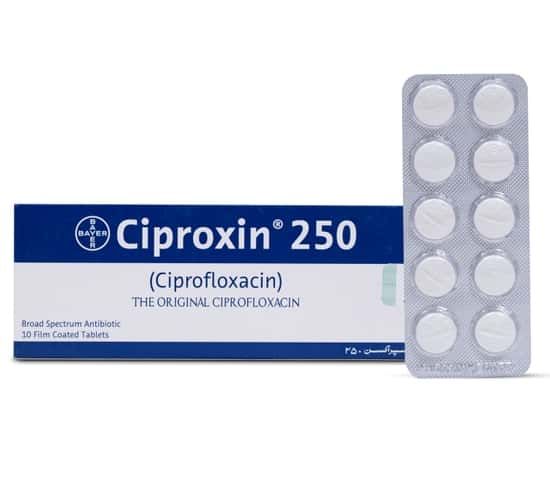 CIPROXIN 250MG TAB 10'S