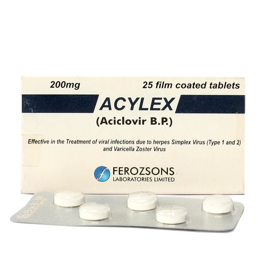 ACYLEX TAB 200MG 5X5'S