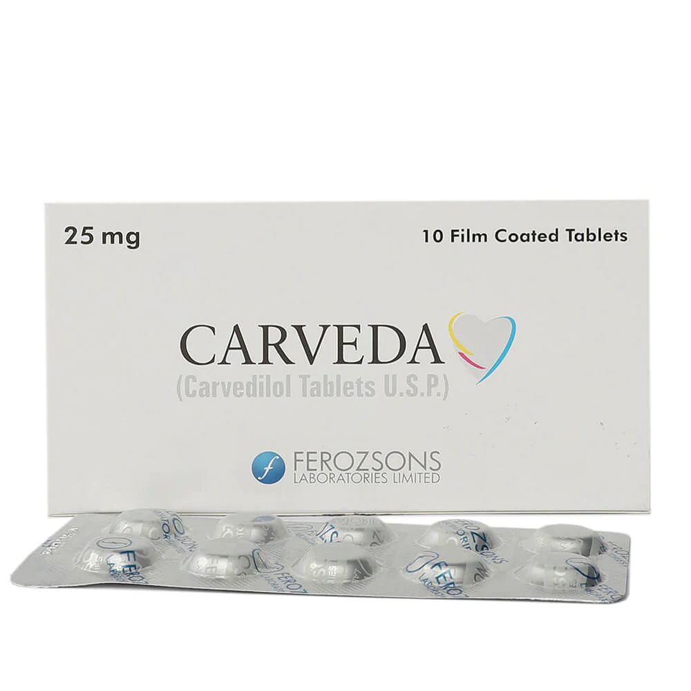 CARVEDA 25MG TAB 10'S