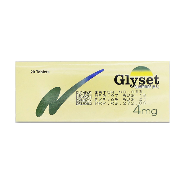 GLYSET TAB 4 MG 2X10'S